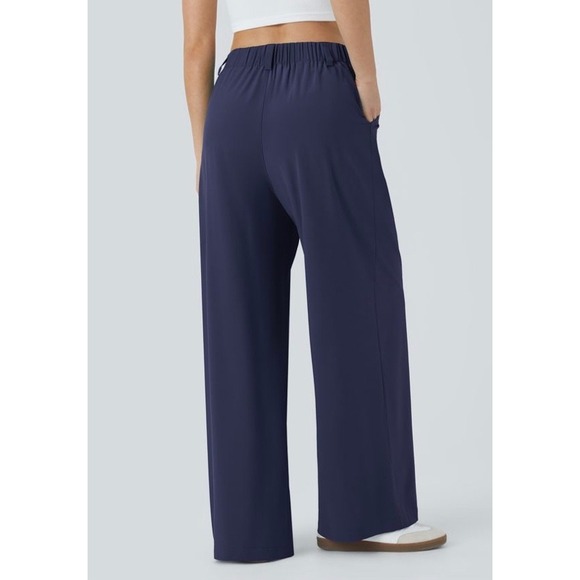 Halara Breezeful High Waisted Wide Leg Flowy Palazzo Casual Pants Large - Picture 2 of 16